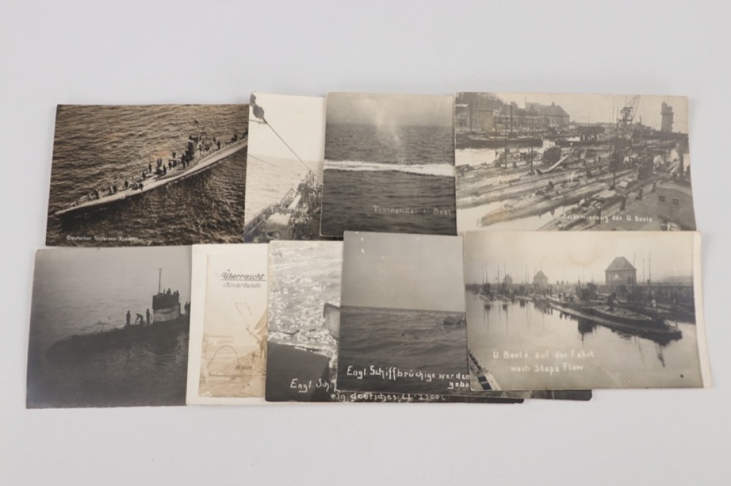 WW1 9 U-Boot related photographs