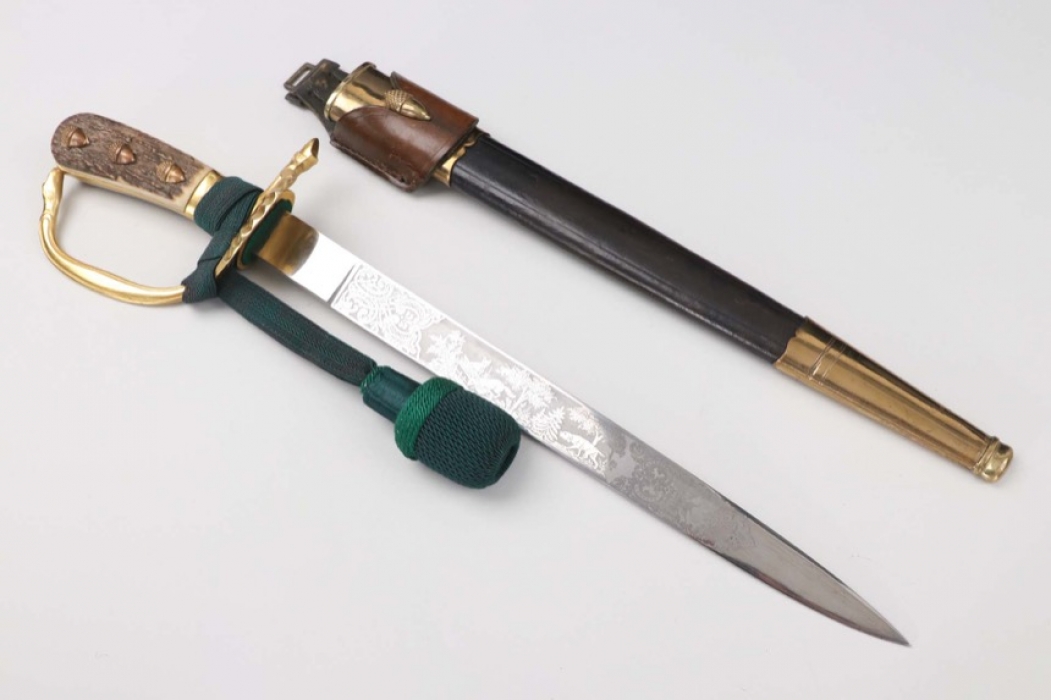 Forestry hunting dagger with frog & knot - ALCOSO