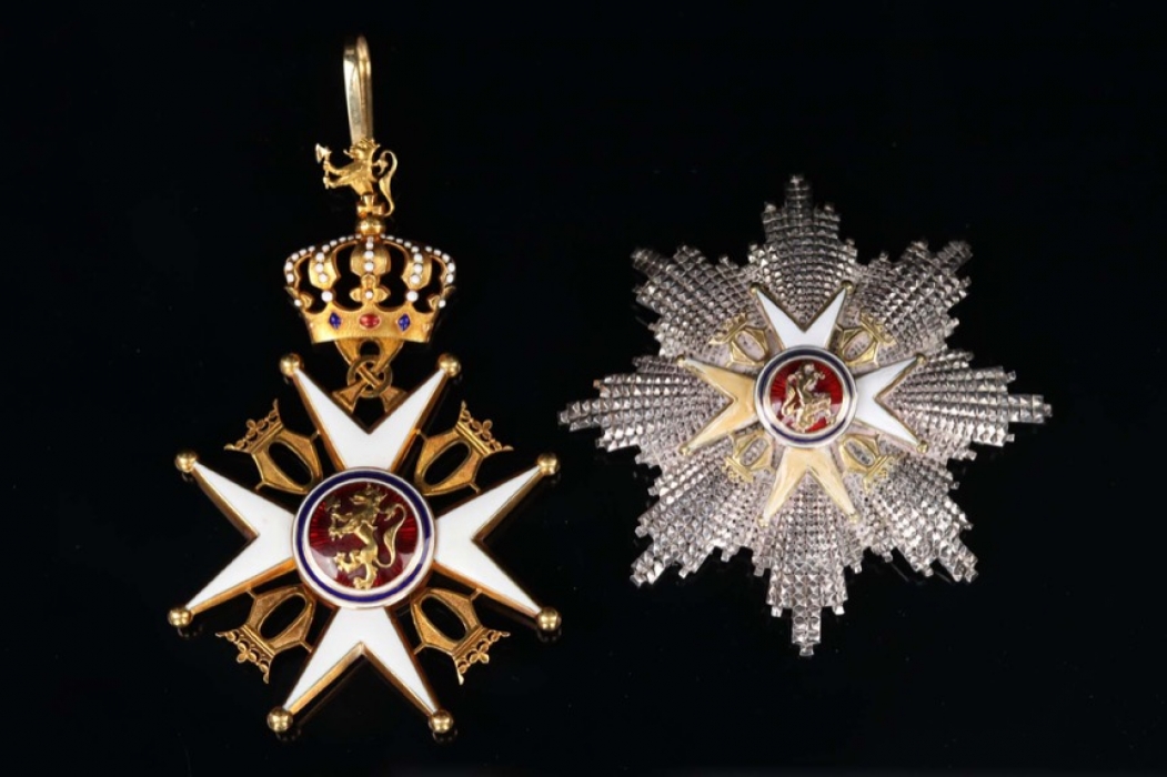 Norway - Order of St. Olav - Grand Cross Set, II Type