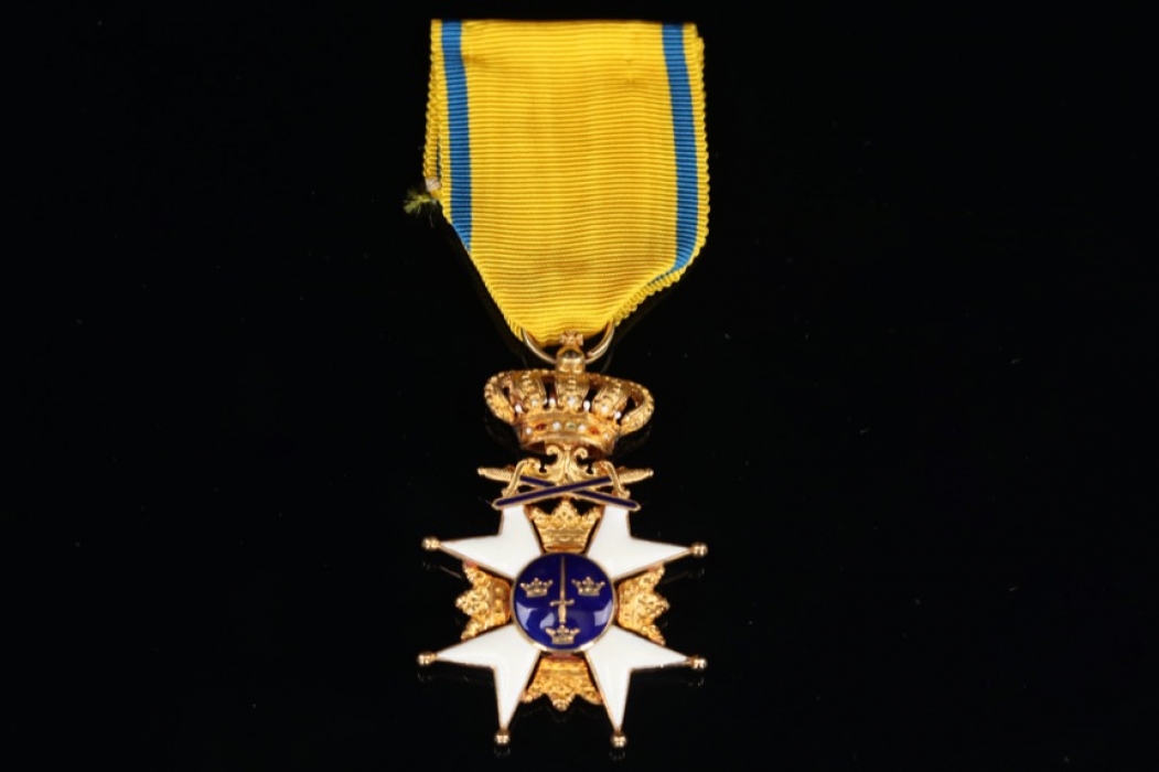 Sweden - Order of the Sword - Knight Cross 1st Class in Gold