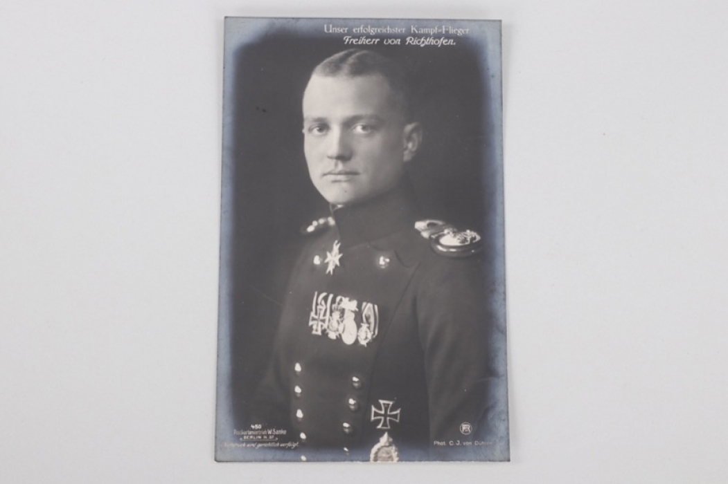 Freiherr von Richthofen, Manfred - portrait postcard