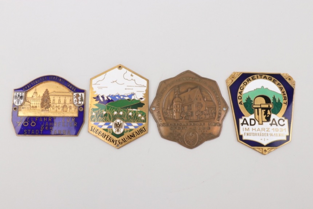 Lot of impressive enamel ADAC plaques