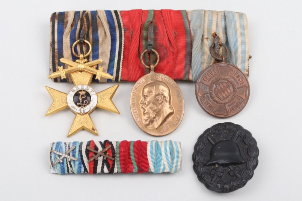Medal bar and medals of a brave Bavarian Soldier