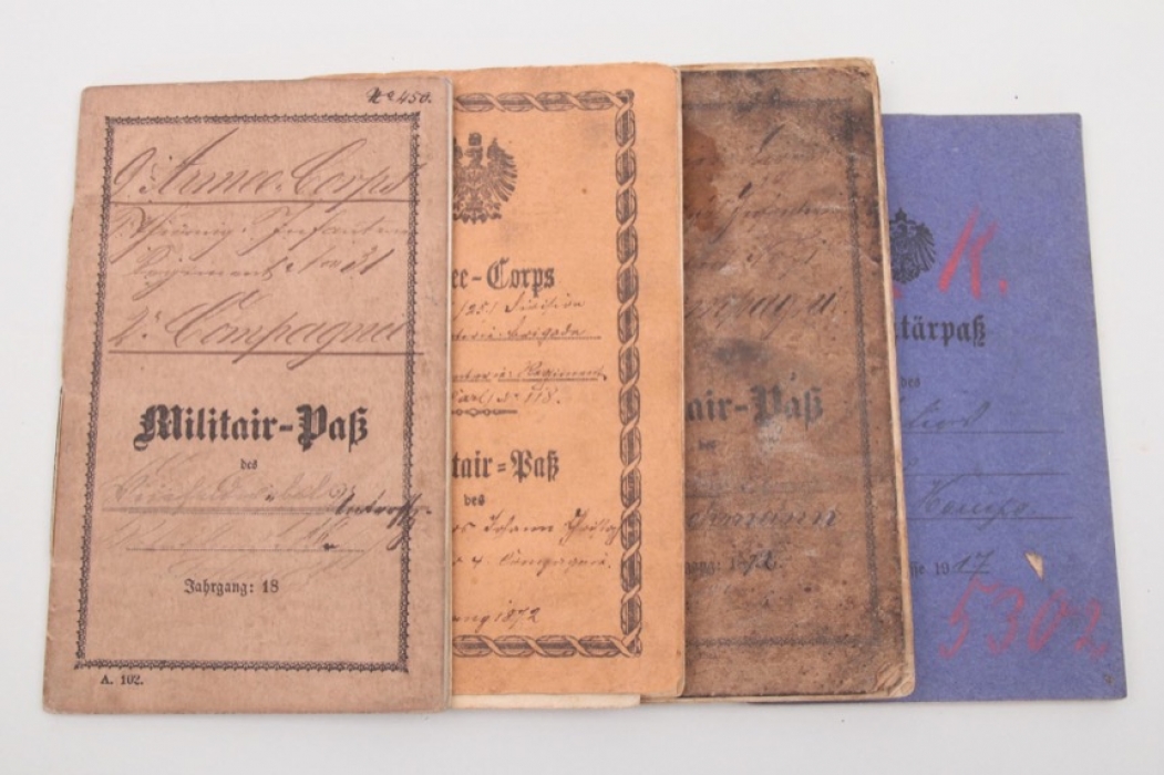 4 x military IDs pre 1918