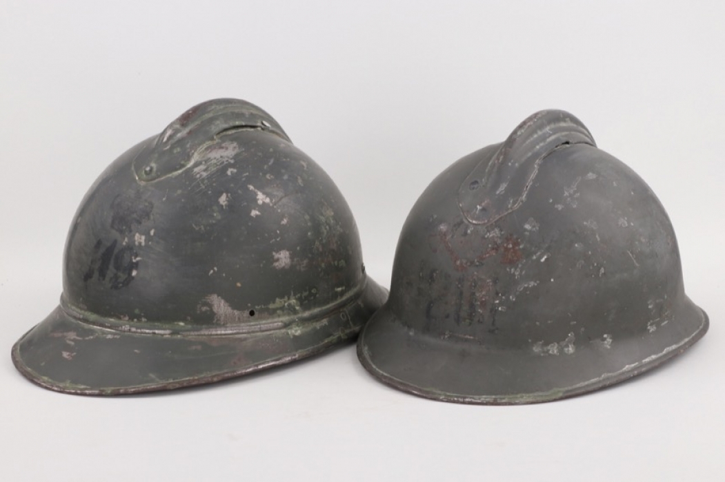 Italy - 2 x M15 adrian helmets for Italian troops