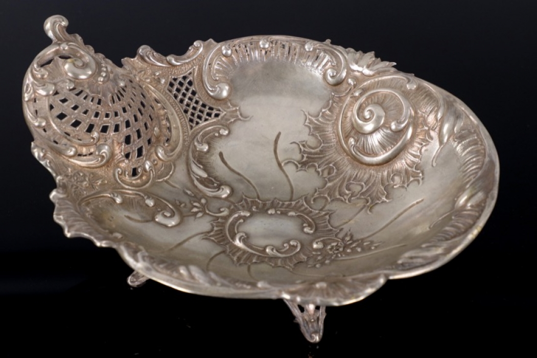 Neo-baroque fruit bowl - silvered