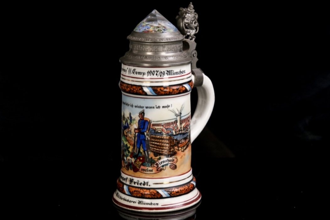 Reservist's mug Kgl. bayr. 2.Inft.Regt. "Kronprinz" Munich - military baker Josef Friedl