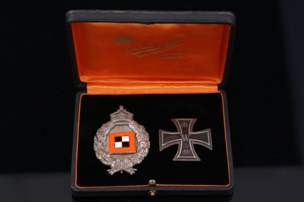 Observer's Badge & 1914 Iron Cross 1st Class in case