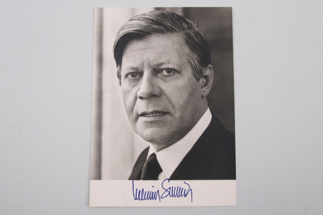 Schmidt, Helmut - signed postcard