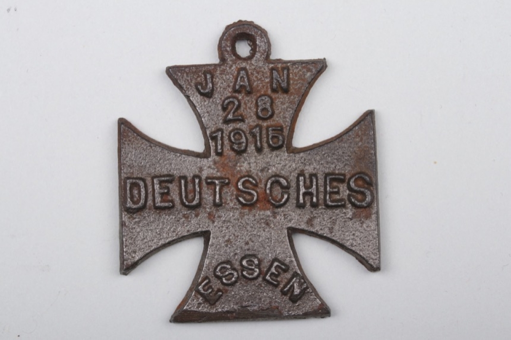 "28. Januar 1915 Deutsches Essen" badge - "Iron Cross"