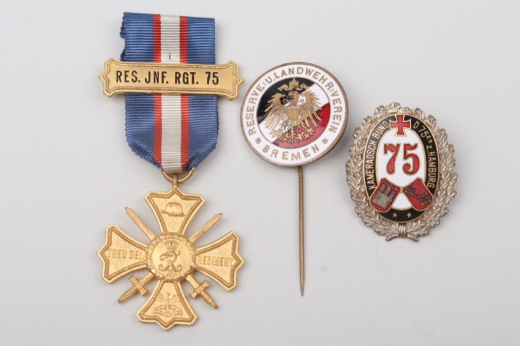 Bremen - Regimental Commemorative Cross and Society Pins