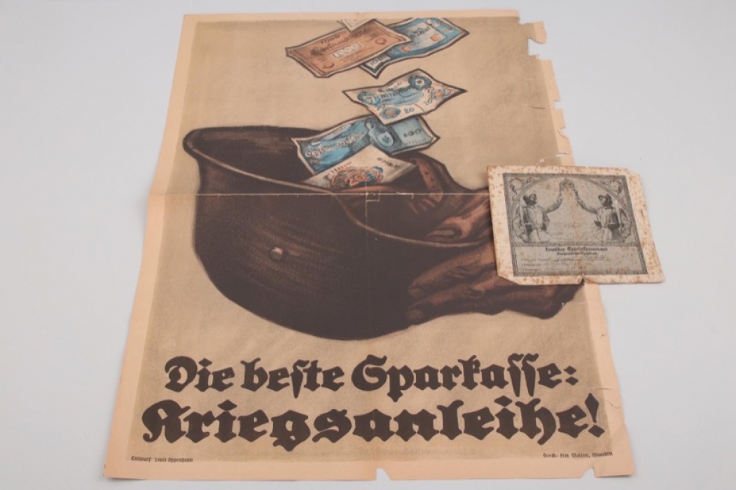 WWI "Kriegsanleihe" poster (war bond)