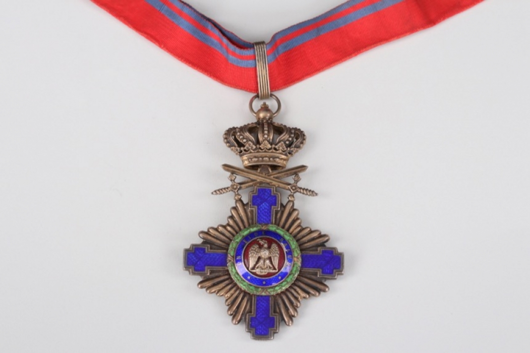 Romania - Order of the Star, Commander’s Cross with Swords on Ring