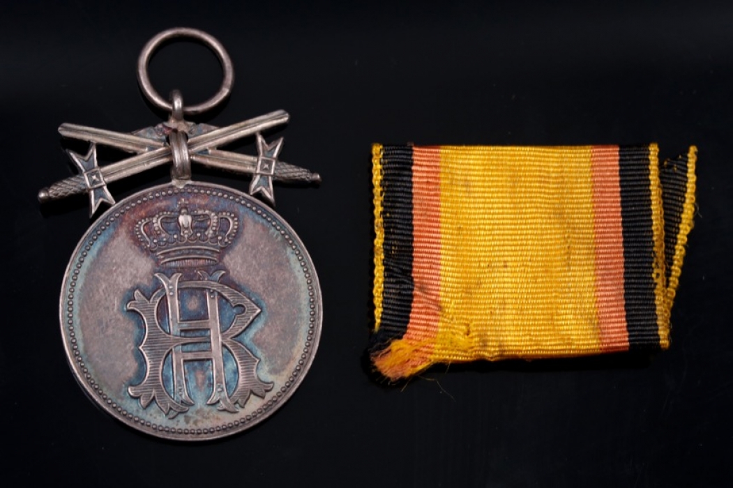 Reuss - Princely Reussian Cross of Honor Silver Merit Medal with swords
