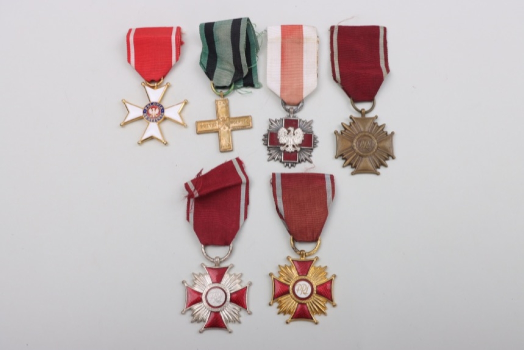 Poland - lot of  medals & decorations
