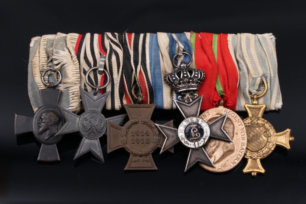 Medal Bar to a Bavarian officer/military official with six awards