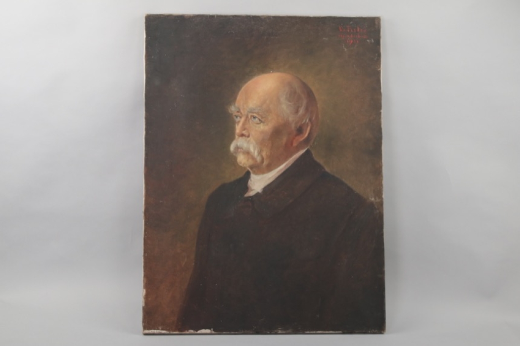 Otto von Bismarck - oil of O.v. Pistor cop. n. Lenbach 1911