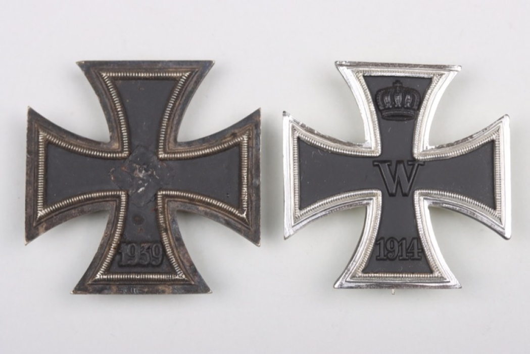 Lot of Iron Crosses 1st Class and a miniature