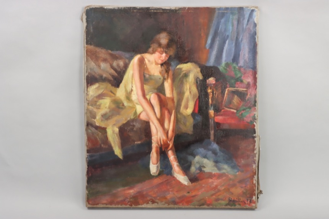 Diebitsch - ballet dancer (oil on canvas)
