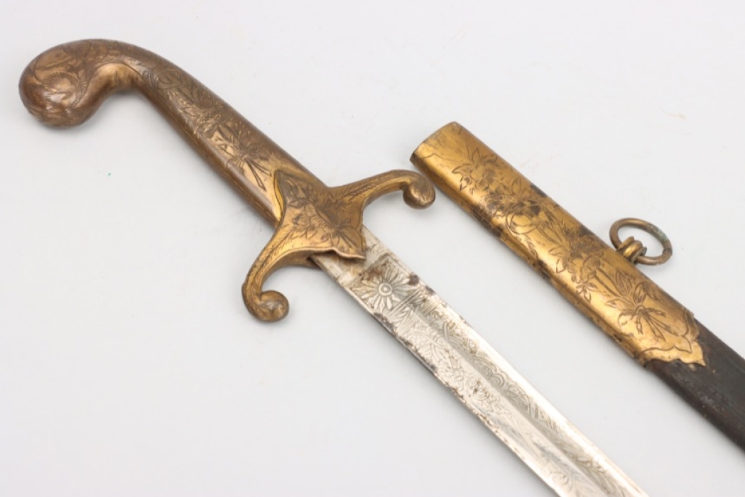 Ottoman Empire officer's sabre with etched blade - pre WWI