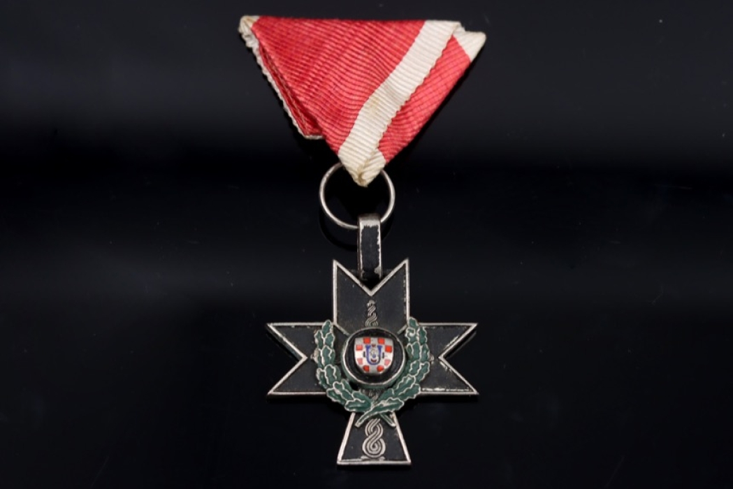 Croatia - Military-Order of Iron Trefoil fourth class with oakleaves