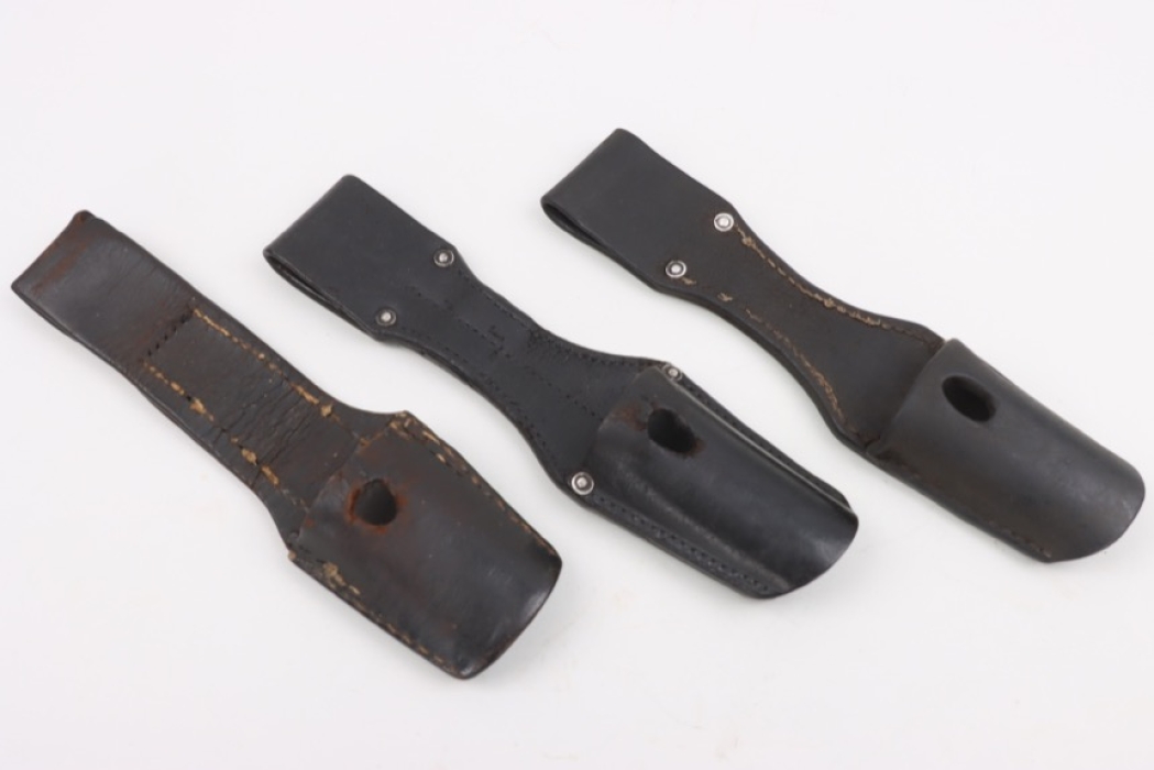 3 + Wehrmacht bayonet leather frogs