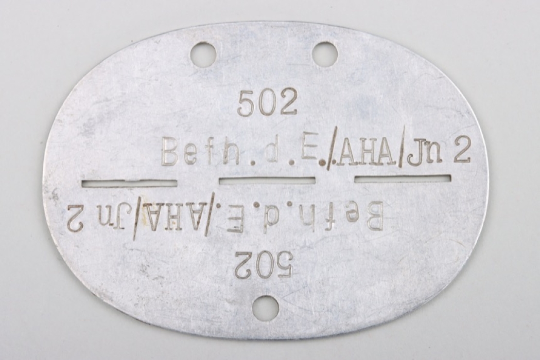 General Friedrich Roese or General Eugen Ott personal military ID tag