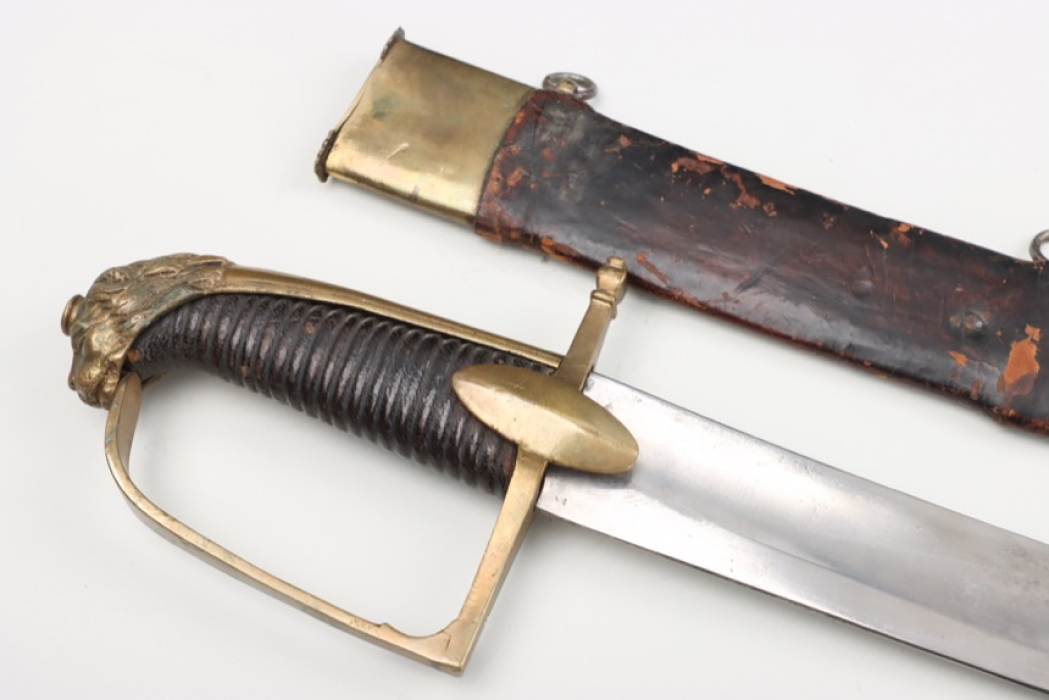 Bavarian lion's head sabre around 1810