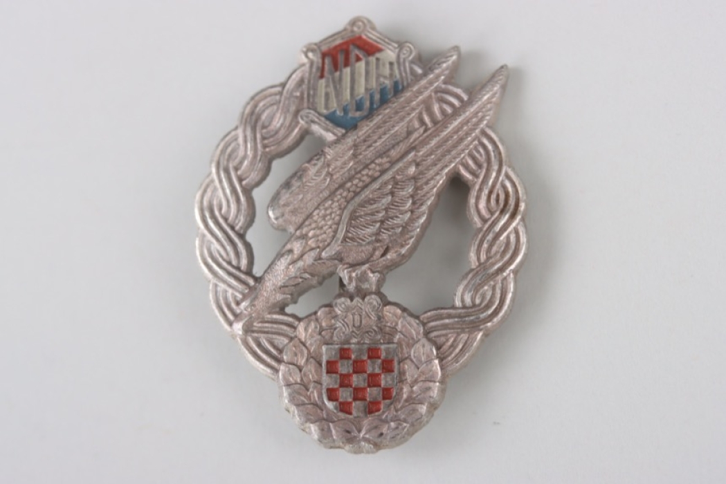 Croatian Paratrooper Badge Braća Knaus Zagreb