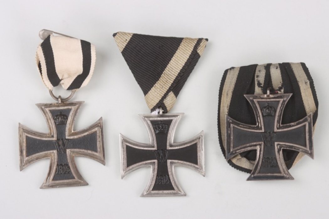 3 x 1914 Iron Cross 2nd Class