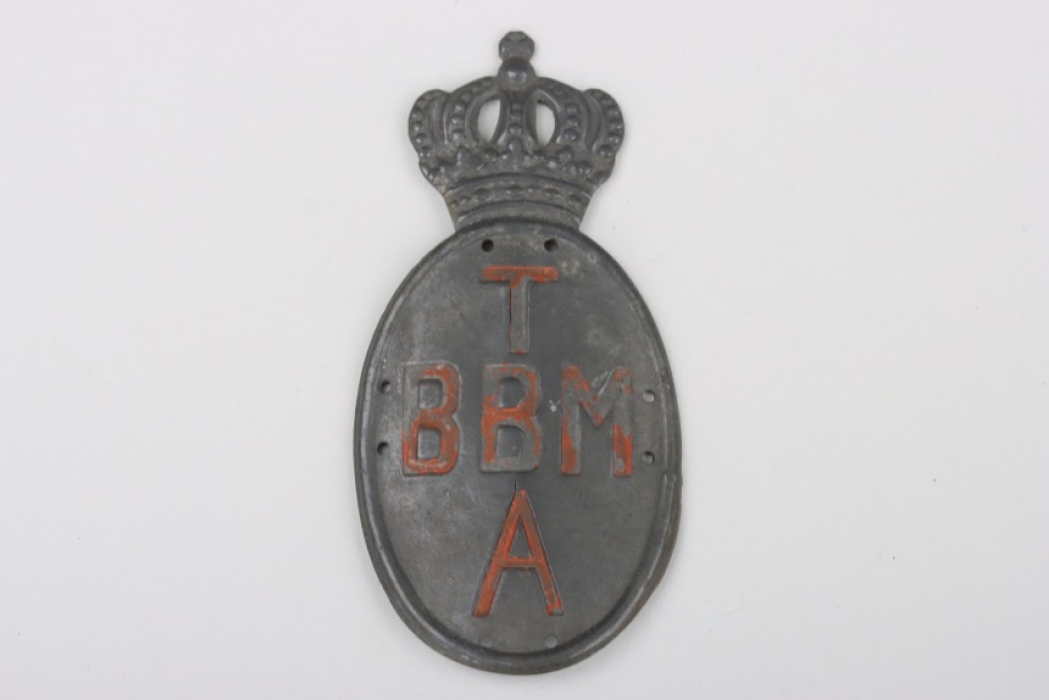 Technisches Betriebs-Bataillon München "TBBMA" sleeve/breast badge