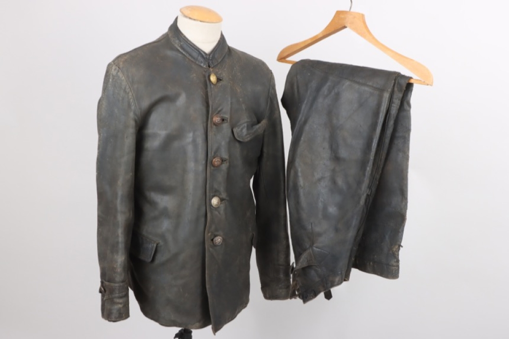 Kriegsmarine leather jacket & trousers