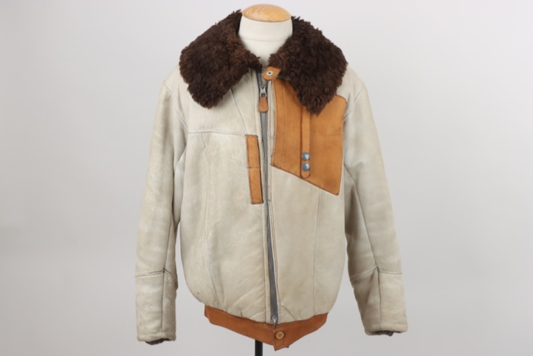 Luftwaffe flight jacket - white leather