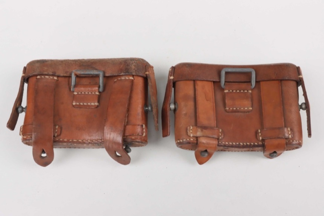 Imperial Germany M1887/88 ammunition pouches - Flieger Bataillon