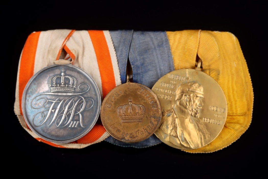 Prussia Medal bar with three awards