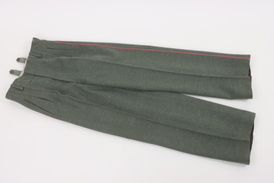 Heer Panzer straight trousers with piping