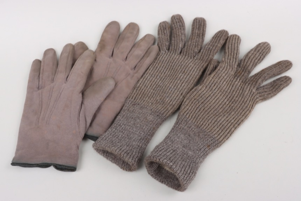 Wehrmacht gloves for officers & Wehrmacht wool winter gloves