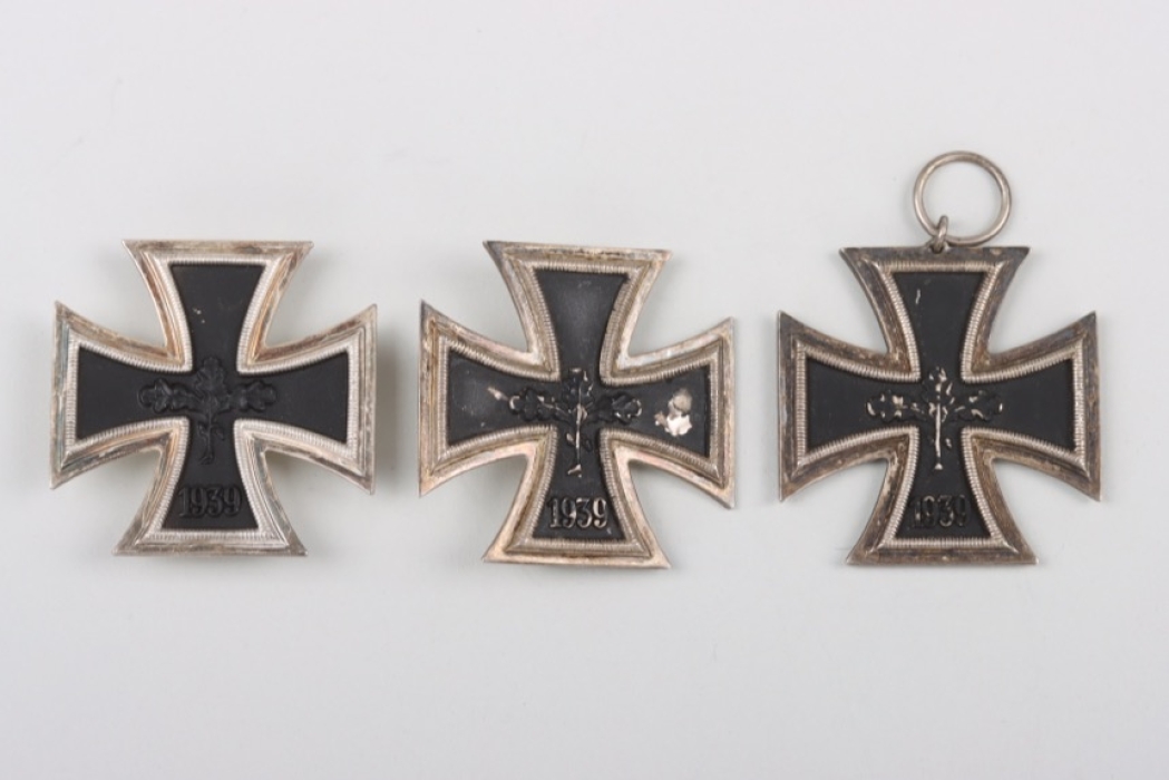 3 x 1939 Iron Cross 1st and 2nd Class - 1957 type