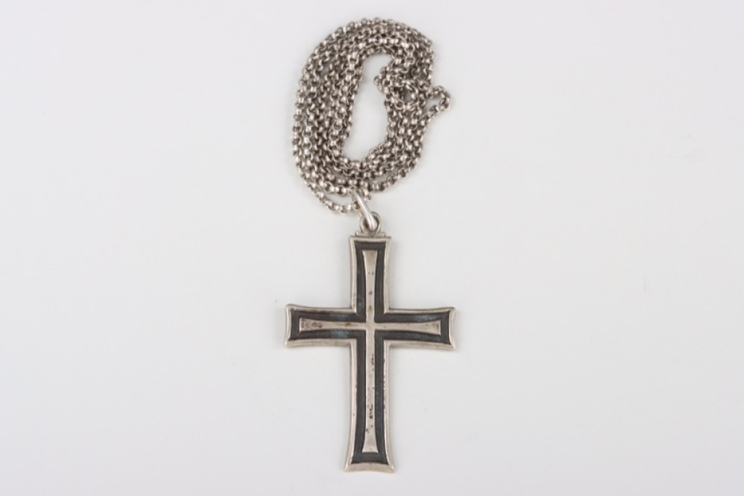 Pectoral cross for an evangelical field chaplain - 800 silver