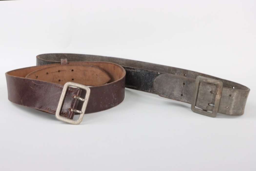 2 x Wehrmacht 2-claw officer's field belt
