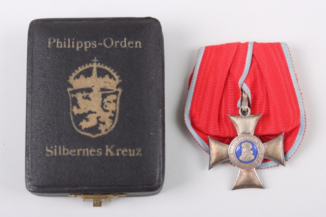 Hesse-Darmstadt - Order of Philip the Magnanimous Silver Cross in case