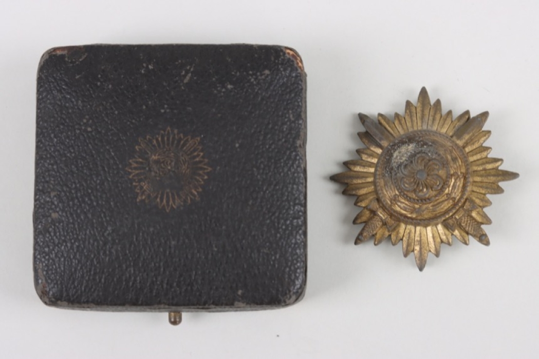 Cased Ostvolk Decoration for Bravery on the Eastern Front, 1st Class in Gold with Swords