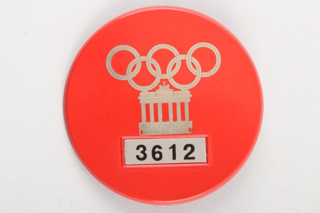 Olympic Games 1936 - Worker's Badge in Red