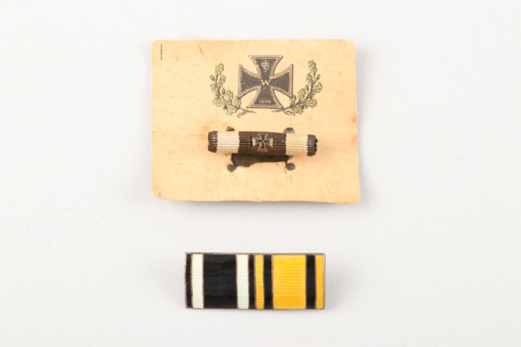 Prussia - Iron Cross lapel pin and ribbon bar