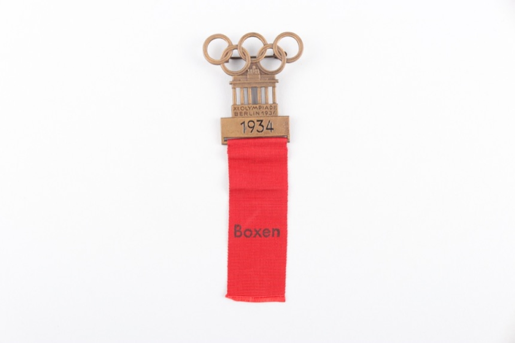 Olympic Games 1936 - Participant Badge Boxing