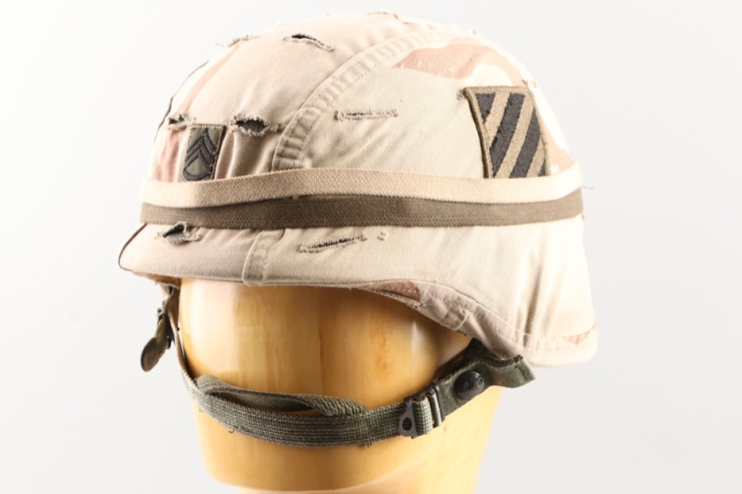 US Army PASGT Helmet with 3 Color Dessert Camouflage