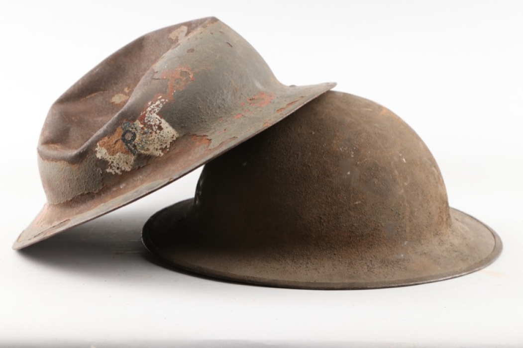 Lot of 2 US WWI helmets