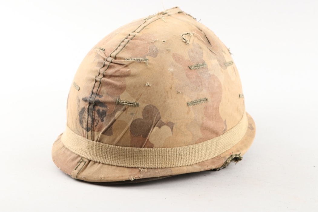 US M1 Helmet with Marine Corps Camouflage Cover