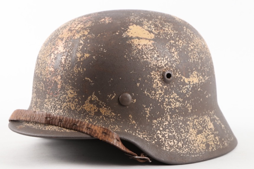 Heer M40 Helmet with Winter Camo Paint