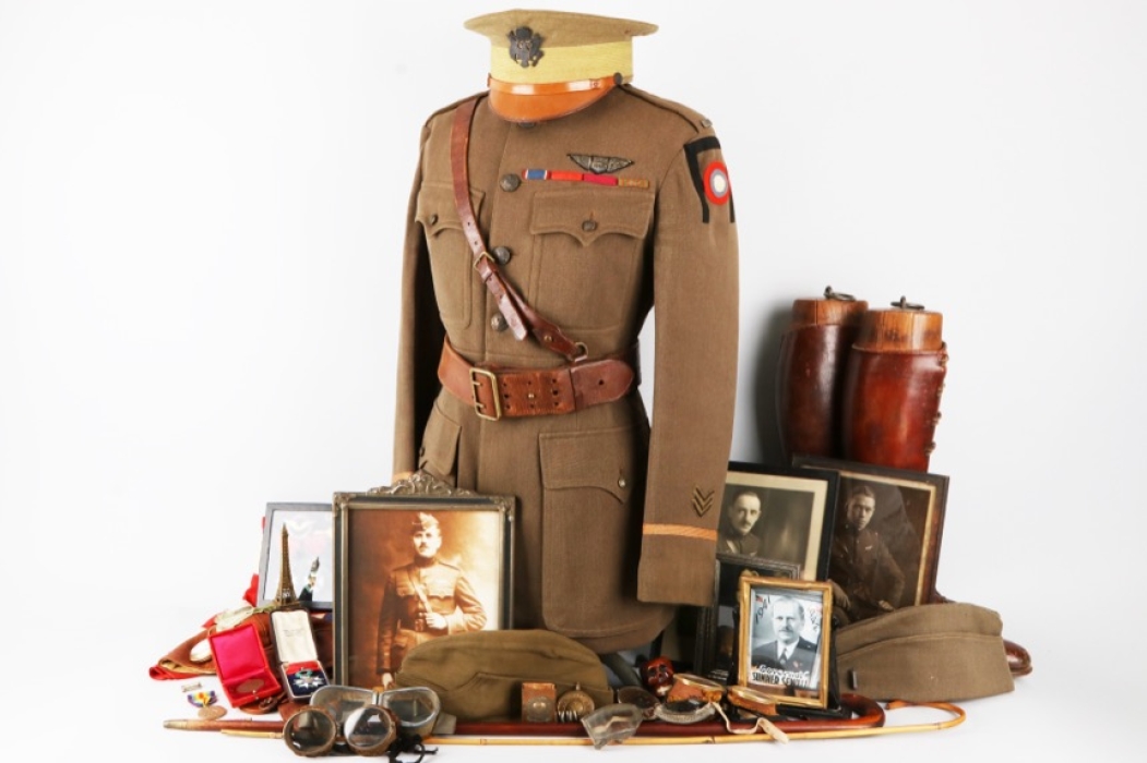 Medals and Uniform of Sumner Sewall - WWI Aviator and Fighter Ace